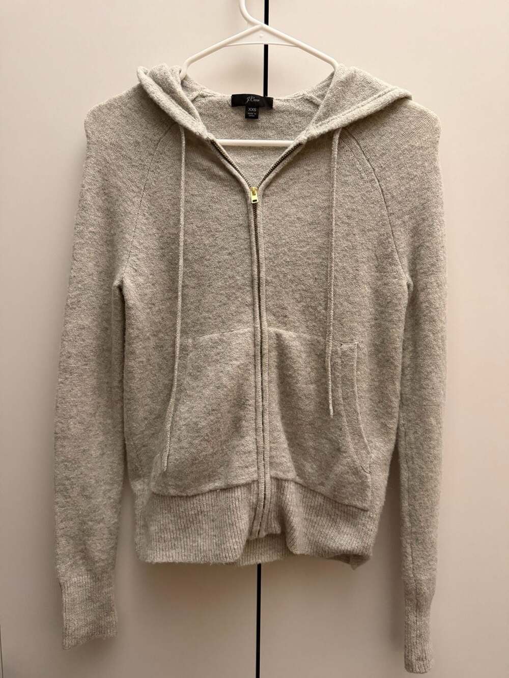 Jcrew Zip hoodie sweater in Supersoft yarn